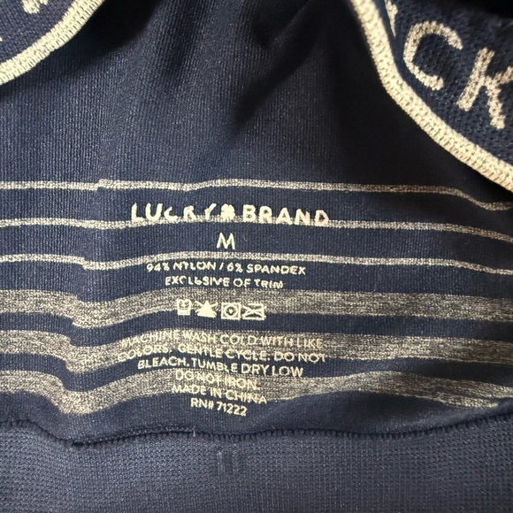 Lucky Brand Blue Sports Bra with Elastic Band - Picture 3 of 3